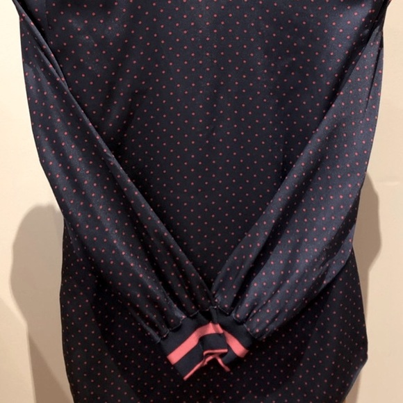 Ralph Lauren V neck polka dots Top - Picture 2 of 4